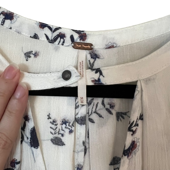 FREE PEOPLE Tree Swing Tunic Sleeveless White Size M - Picture 3 of 4